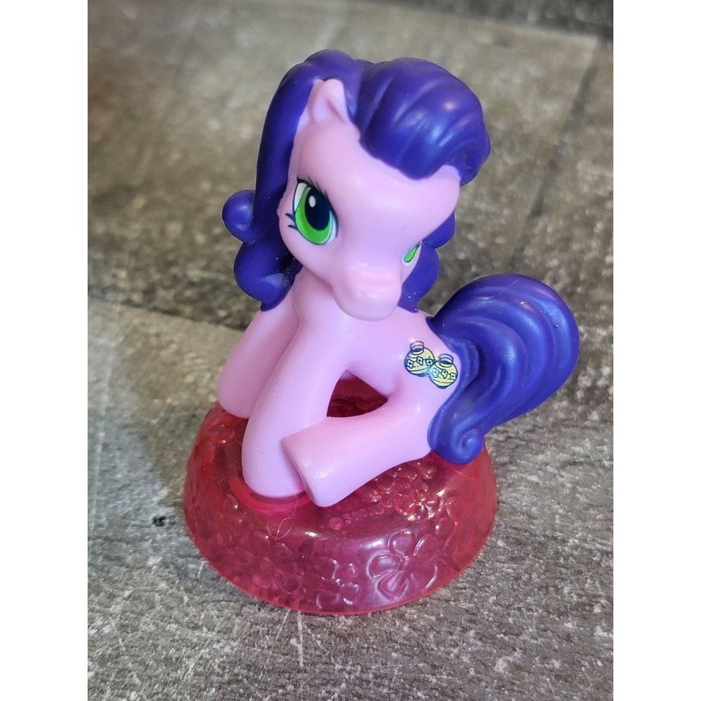 McDonald's Hasbro 2007 My Little Pony purple ornaments‎ Xmas toy figure